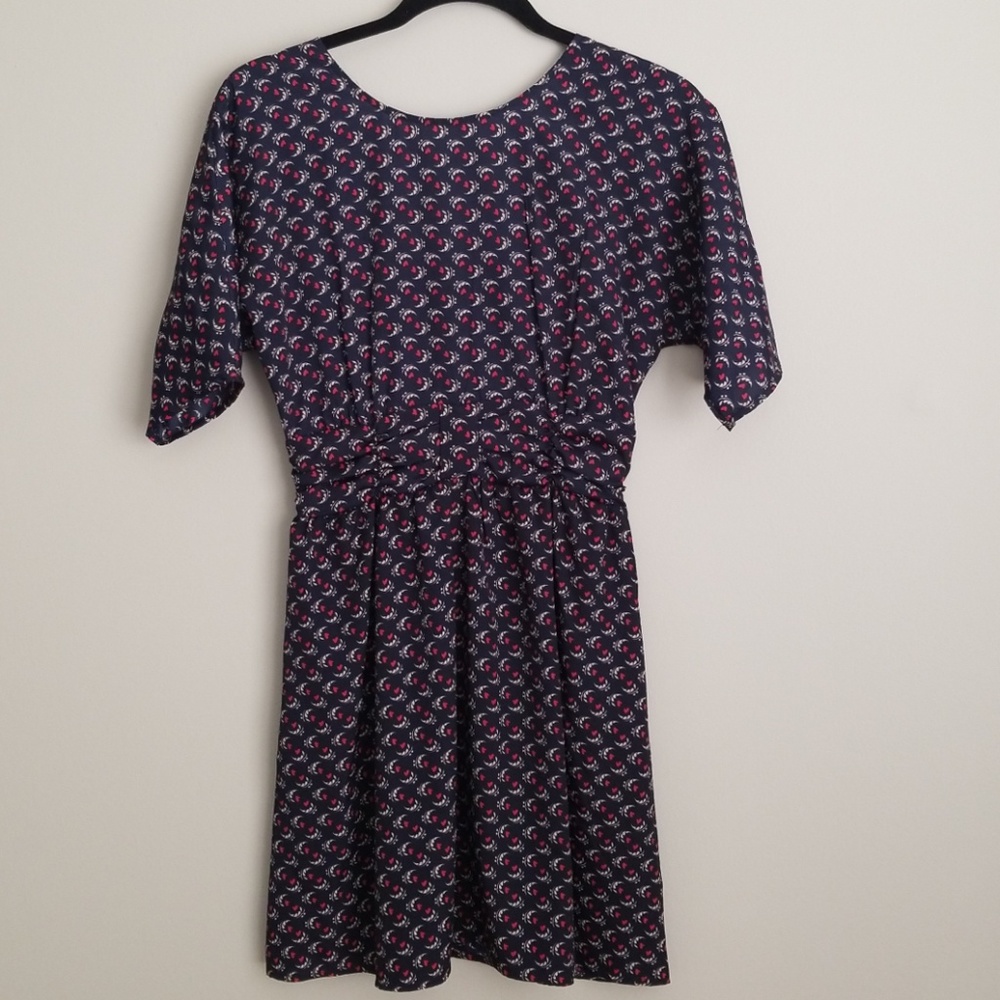 *POCKETS* Heart-pattern Scoop Back Dress